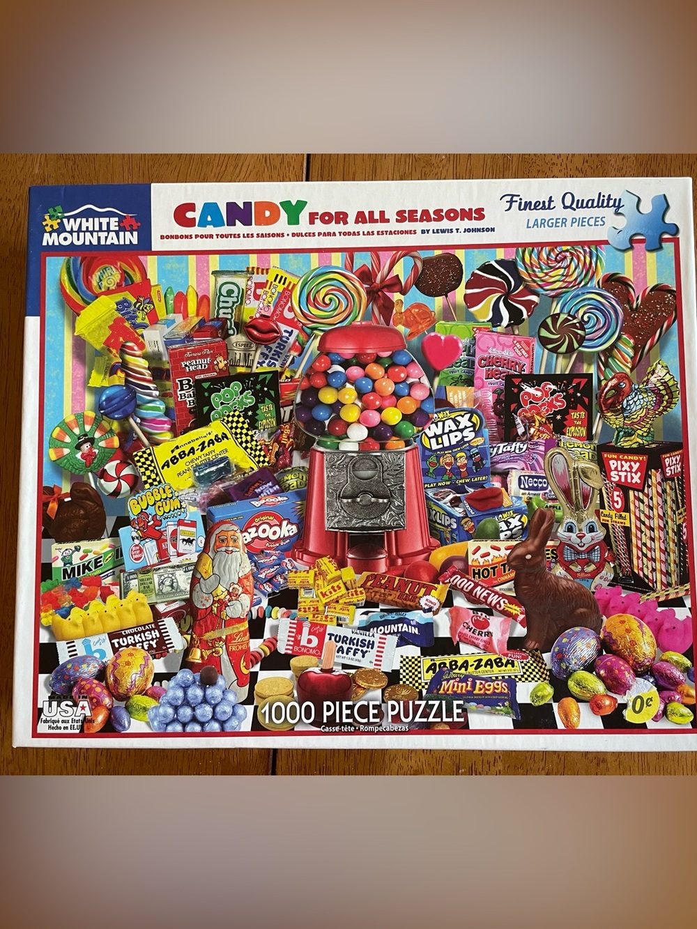 White Mountain "Candy For All Seasons" 1000 extra large piece puzzle item # 1136